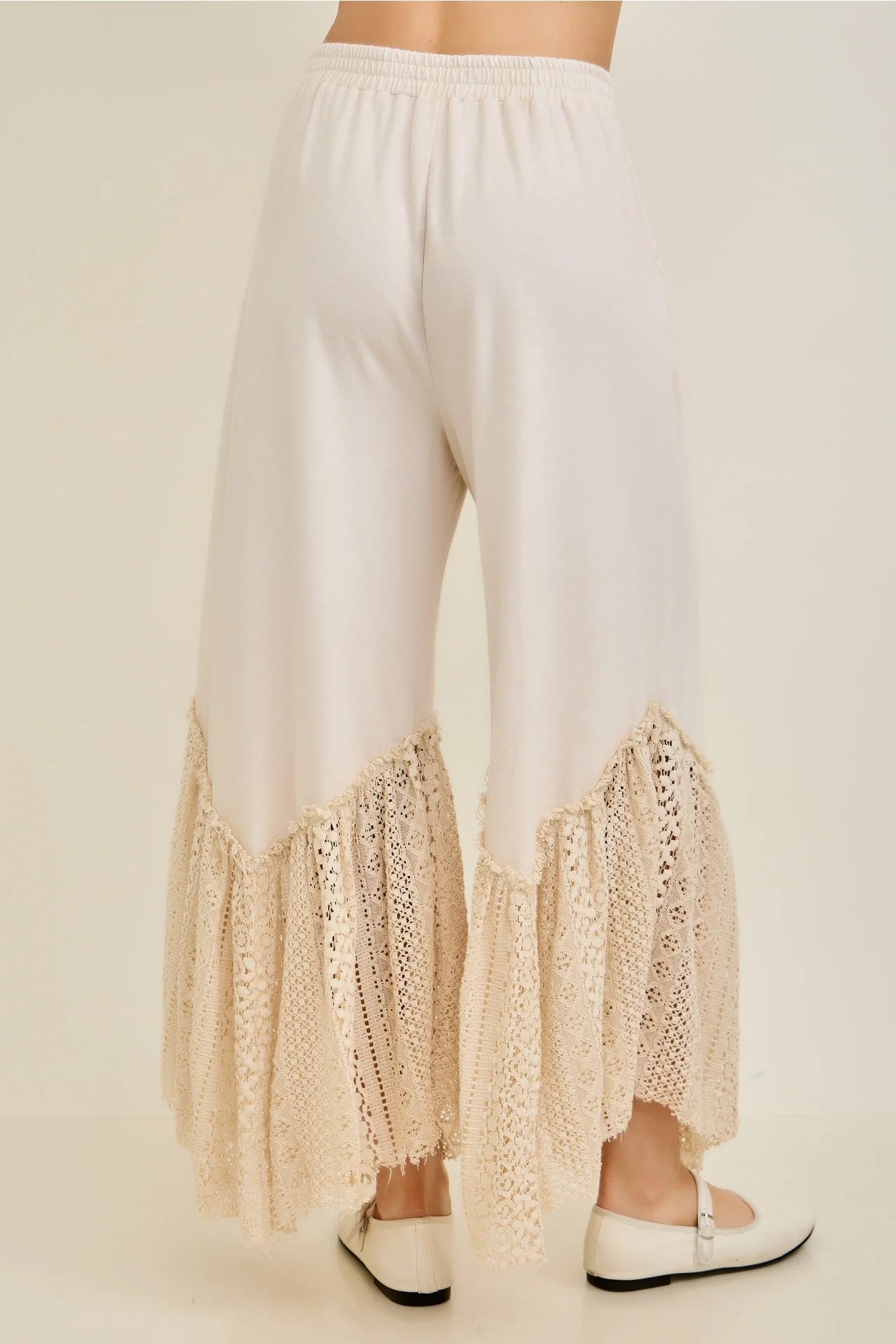 Lace Drift Boho Wideleg Pants