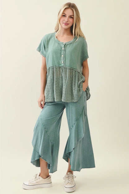 Latte Flow Ruffle Lounge Pants