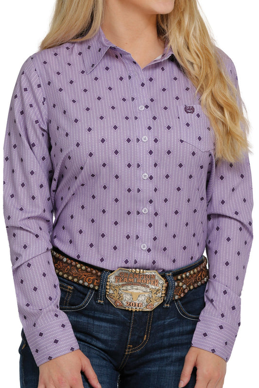 CINCH PURPLE DIAMOND ARENAFLEX SHIRT