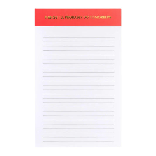 Things I'll Do Tomorrow Notepad