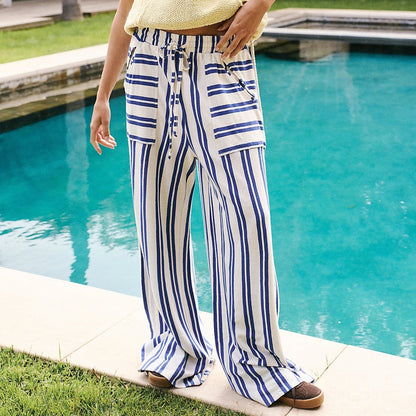 Free Spirit Stripe Wide Leg Pants