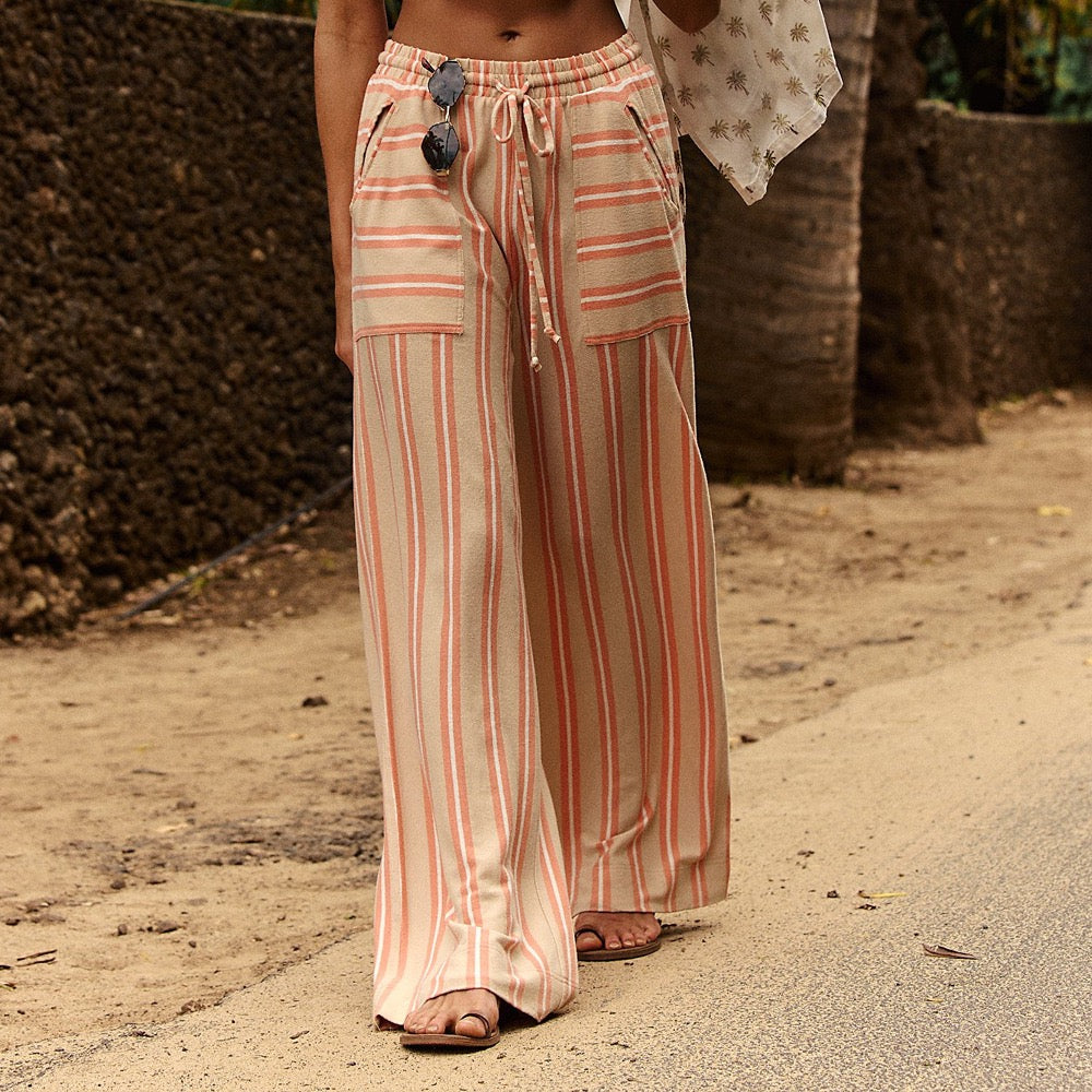 Free Spirit Stripe Wide Leg Pants
