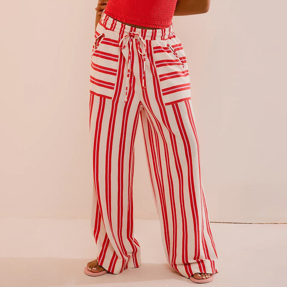 Free Spirit Stripe Wide Leg Pants