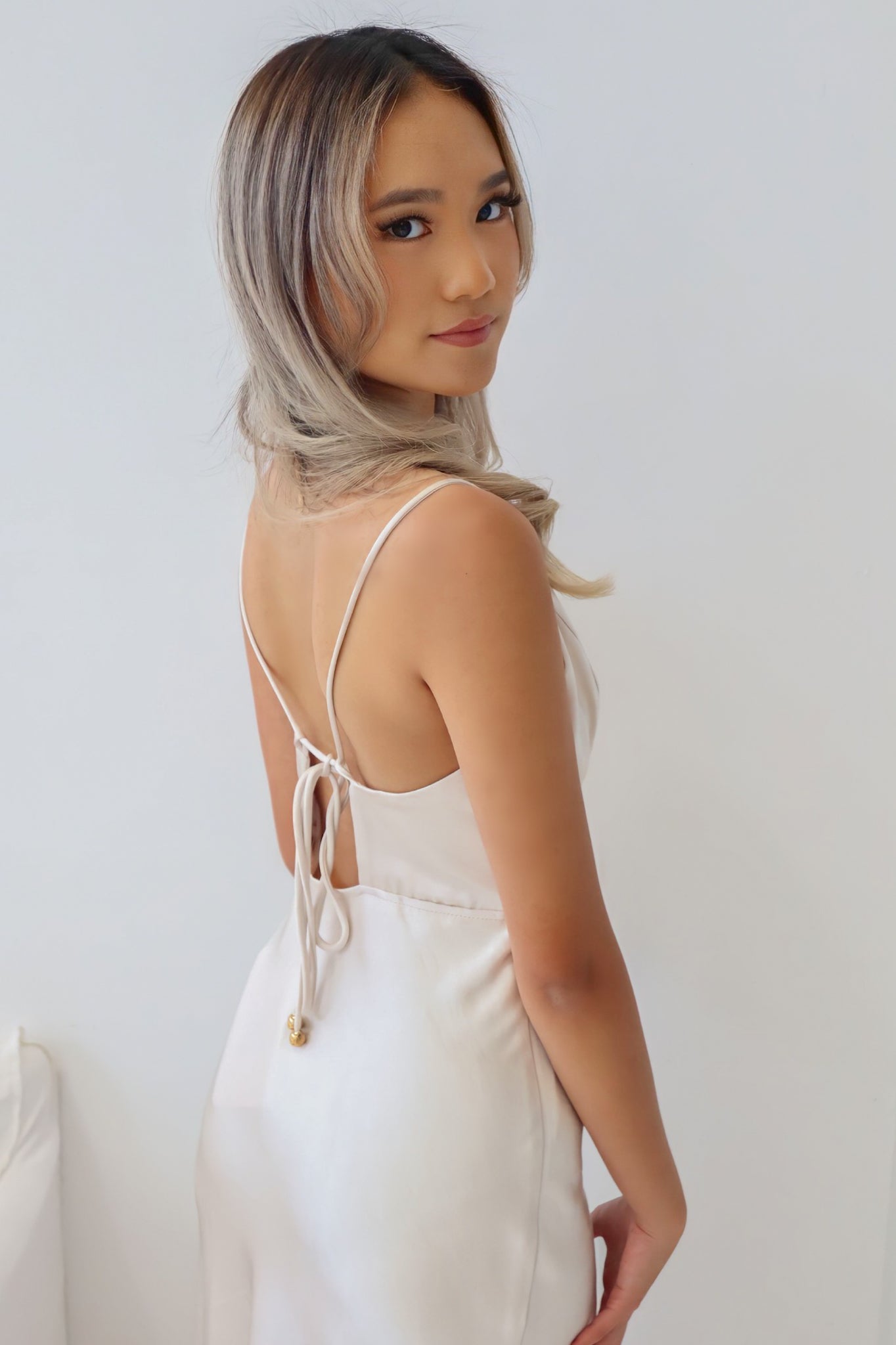Odette Midi Dress - Champagne
