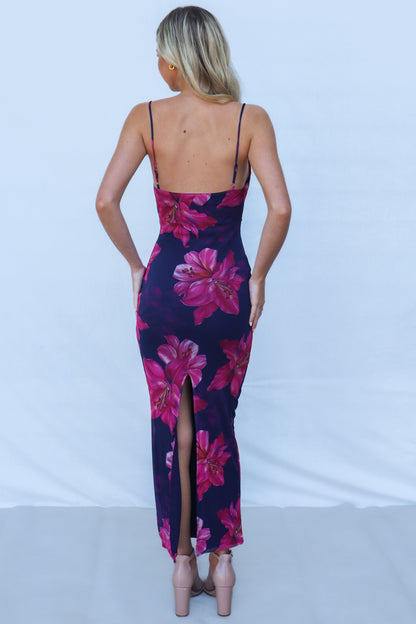Oscar Maxi Dress - Pink Floral