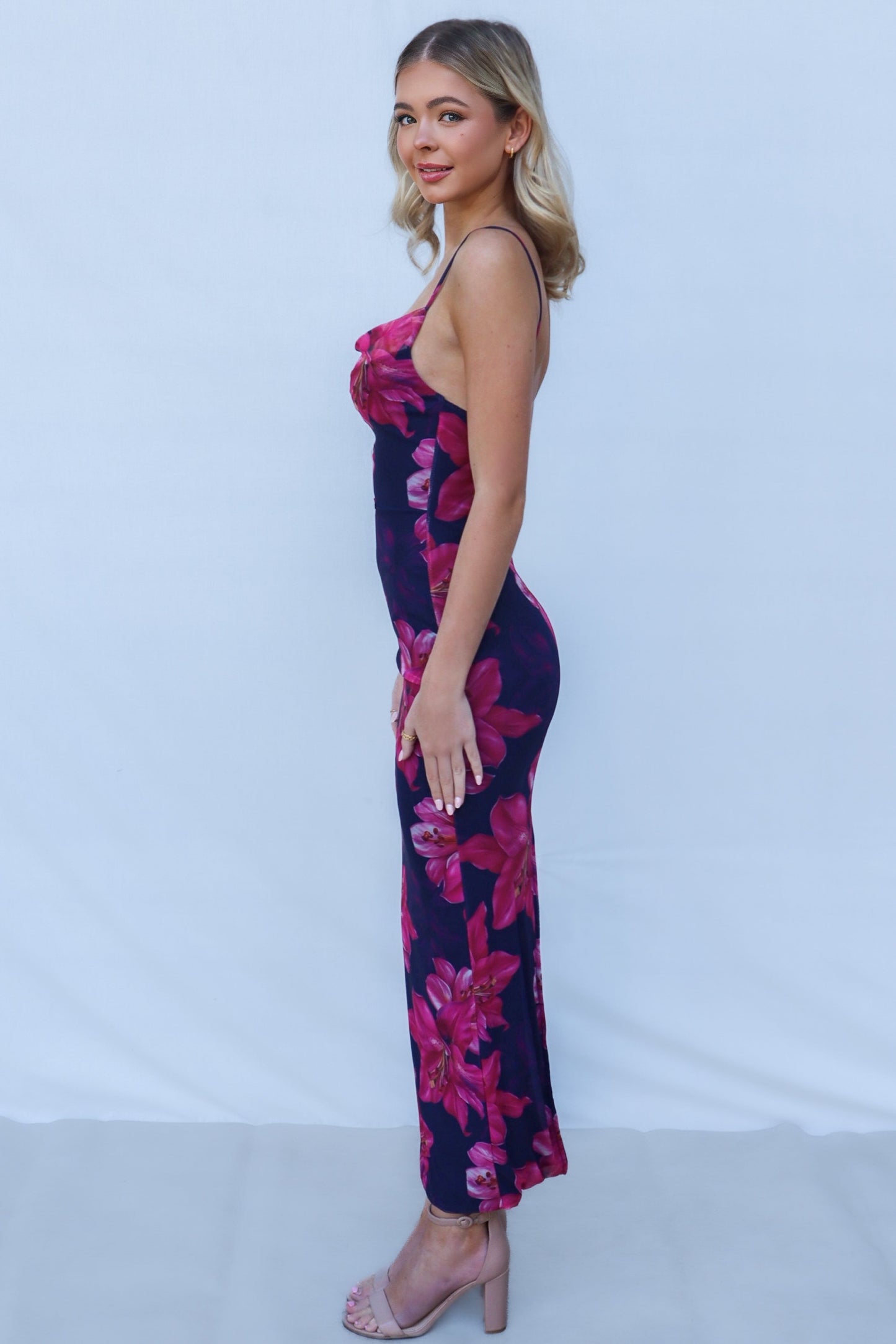 Oscar Maxi Dress - Pink Floral