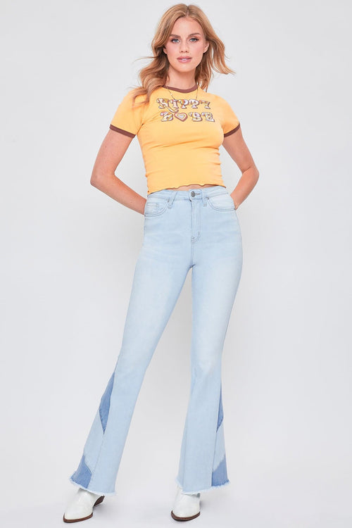 Women's Sustainable Block Panel Flare Jeans