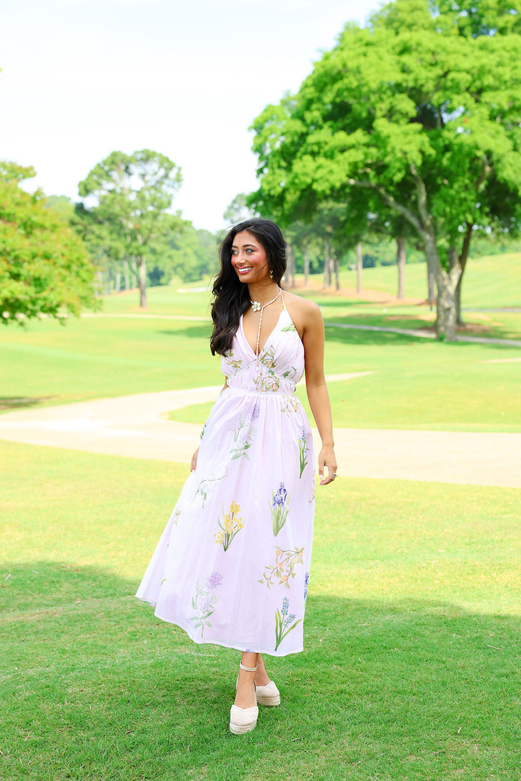 Estelle Dress - Lilac Gardens