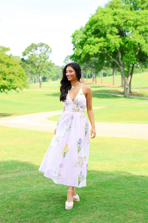 Estelle Dress - Lilac Gardens
