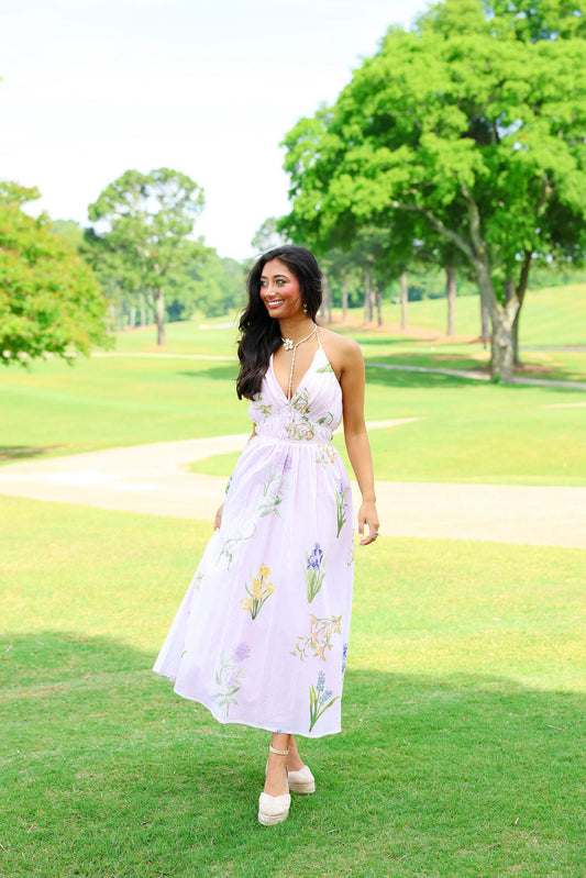 Estelle Dress - Lilac Gardens