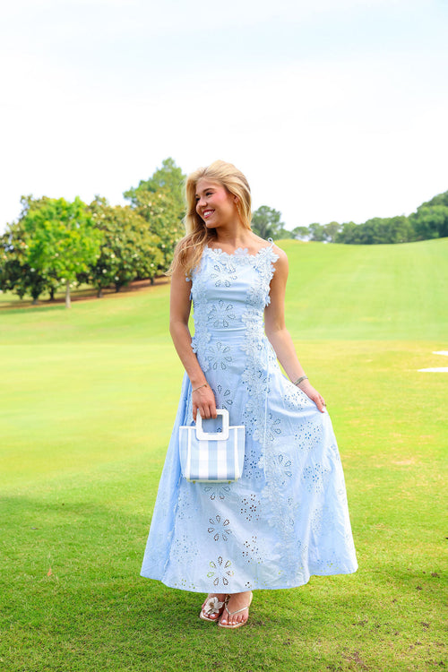 Everly Dress - Blue