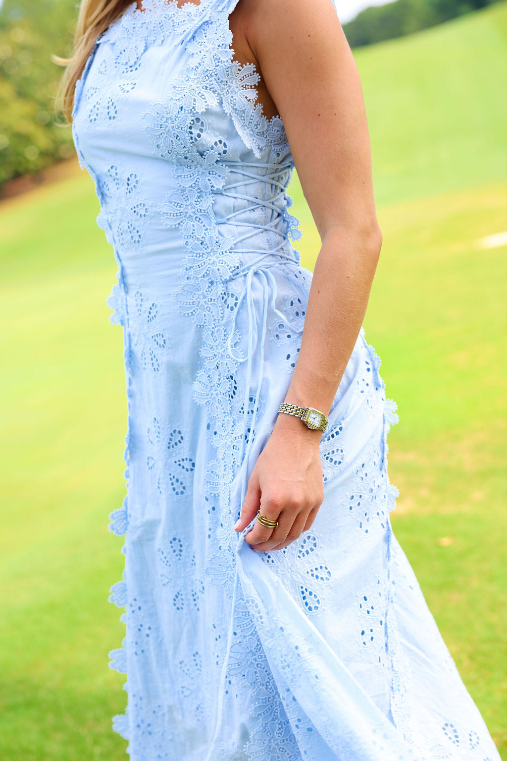 Everly Dress - Blue