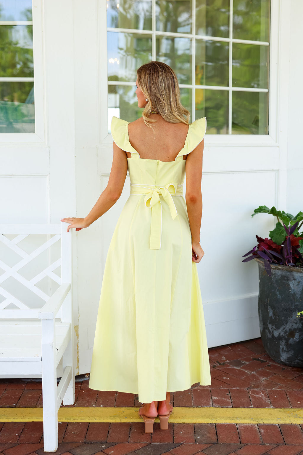 Anna Bleu Dress - Yellow