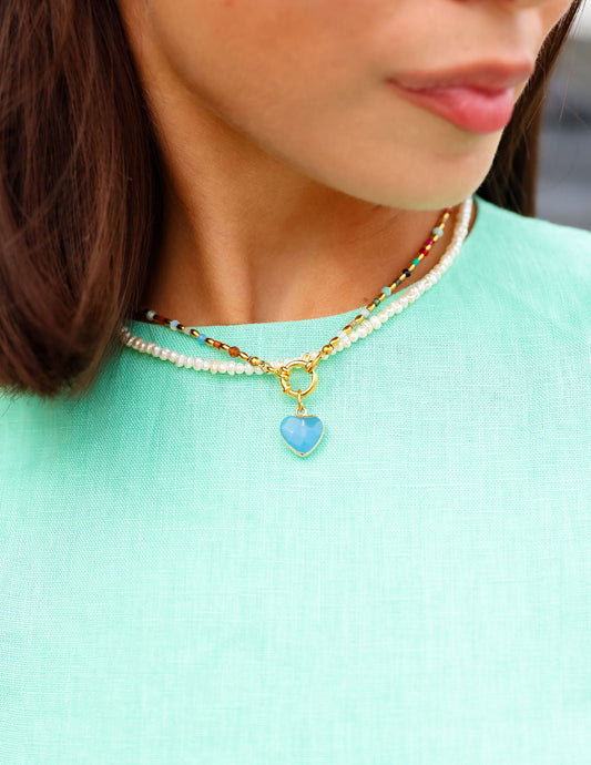 Beaded Heart Necklace