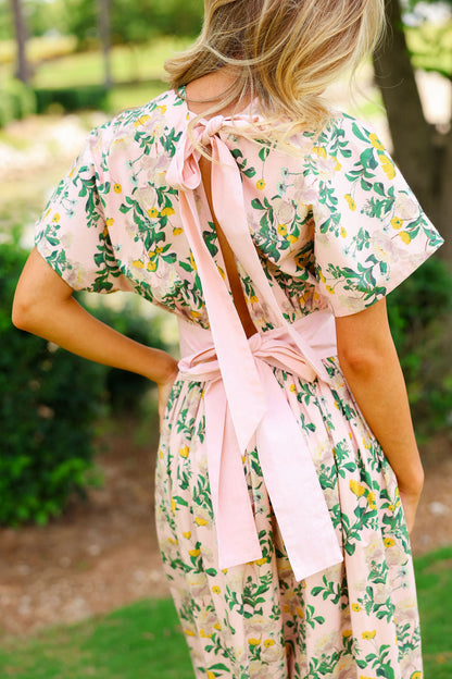 Anniston Dress - Blush Garden