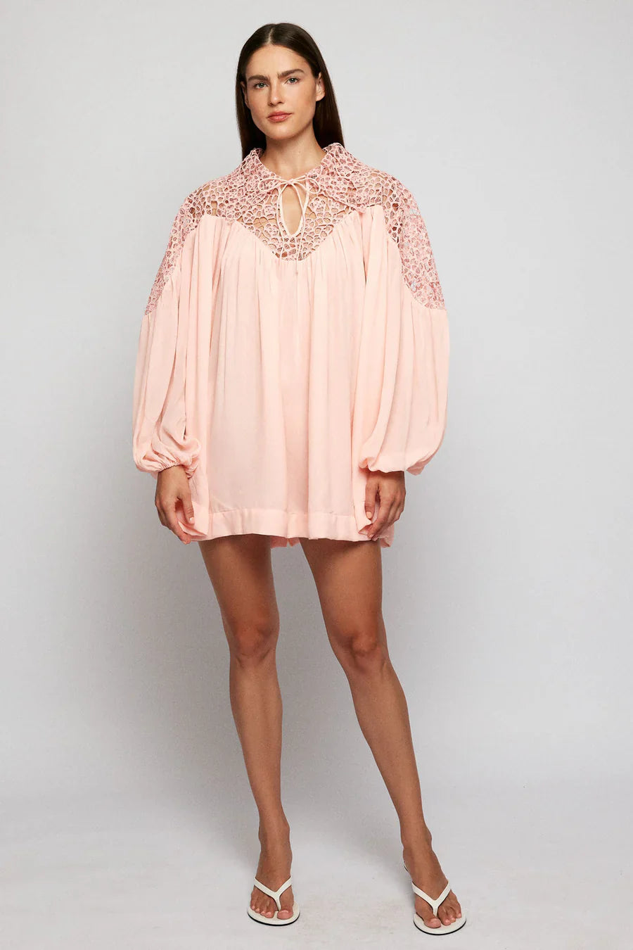 Babydoll Mini Shirt Dress - Primrose