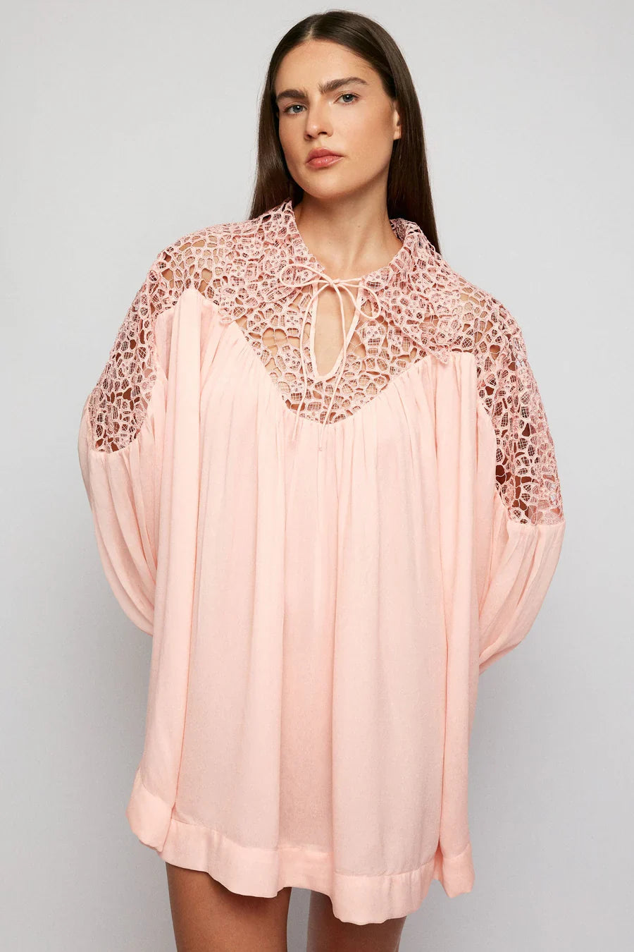 Babydoll Mini Shirt Dress - Primrose