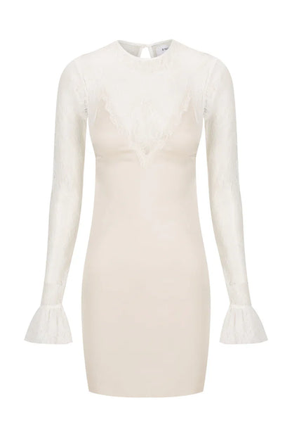 Bell Sleeve Lace Mini - Pewter