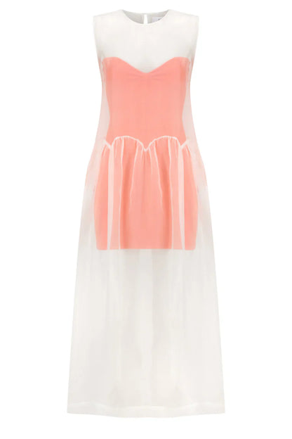 Gathered Bodice Mini - Spiced Coral