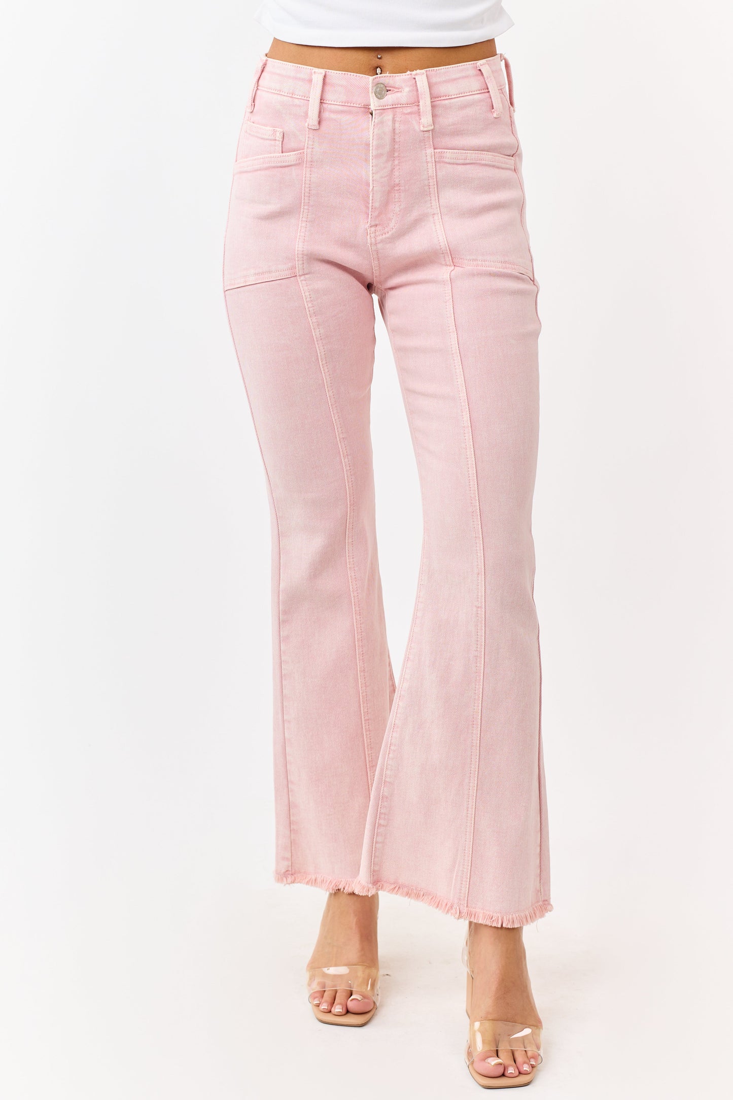 Saige Cherry Blossom Tummy Control Bootcut Jeans