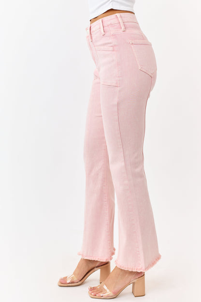 Saige Cherry Blossom Tummy Control Bootcut Jeans