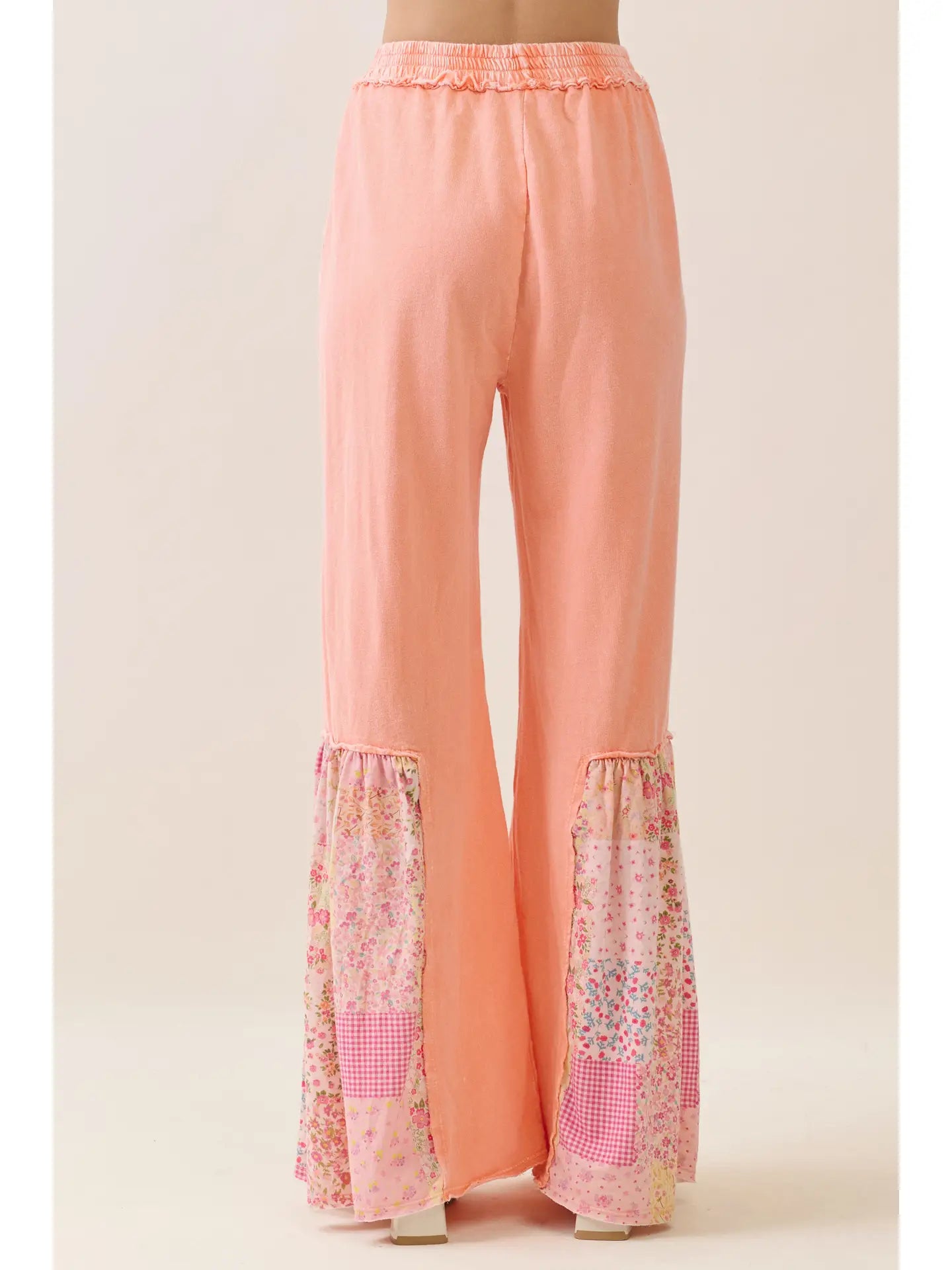 Sweet Picnic Patchwork Flare Pants