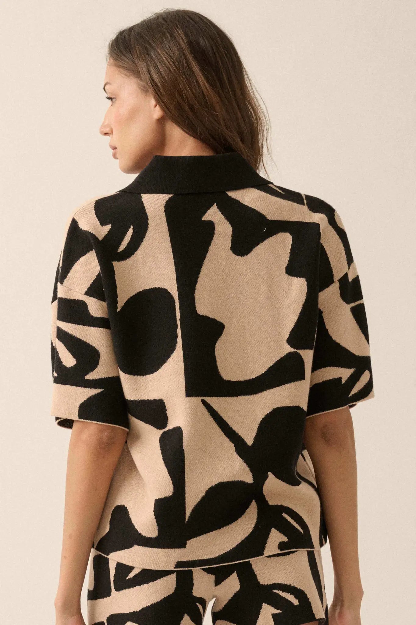 Graphic Garden Floral Jacquard Knit Shirt