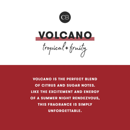 Volcano Holiday Pattern Petite Candle