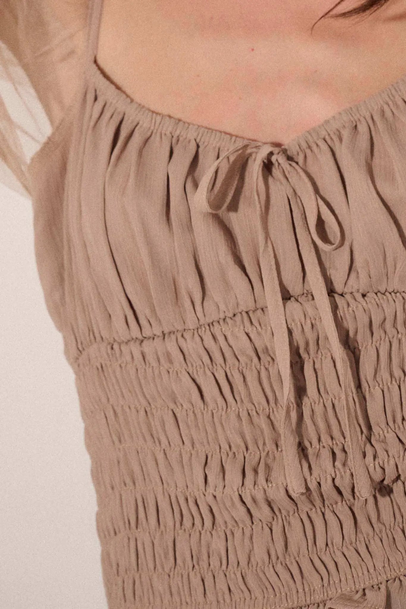 Princess Perfect Smocked Tulle-Sleeve Top