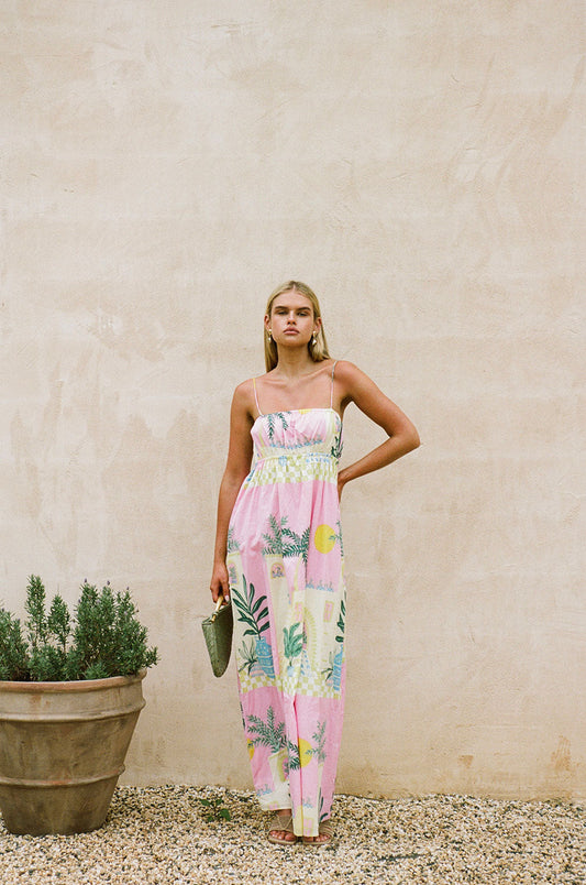 SAMPLE-Catie Dress - Vista Pink