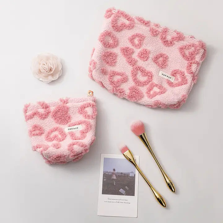 Small Cute Heart Makeup Bag