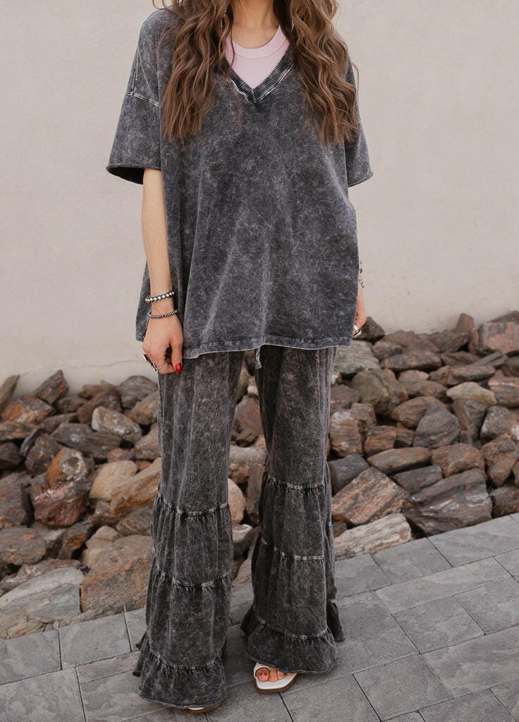 Rambling Rose Mineral Wash Flare LoungePants