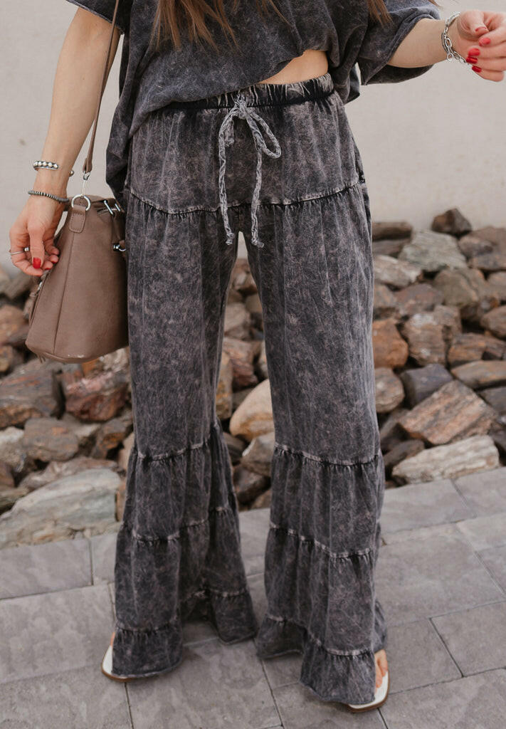 Rambling Rose Mineral Wash Flare LoungePants