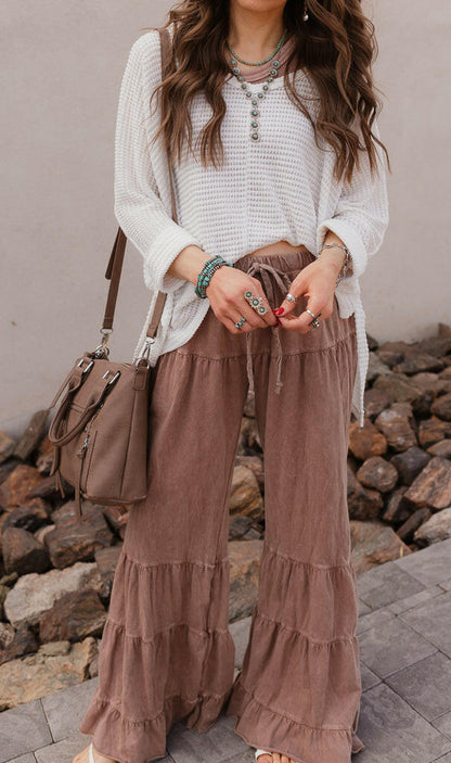 Rambling Rose Mineral Wash Flare LoungePants