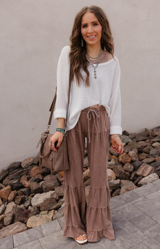 Rambling Rose Mineral Wash Flare LoungePants