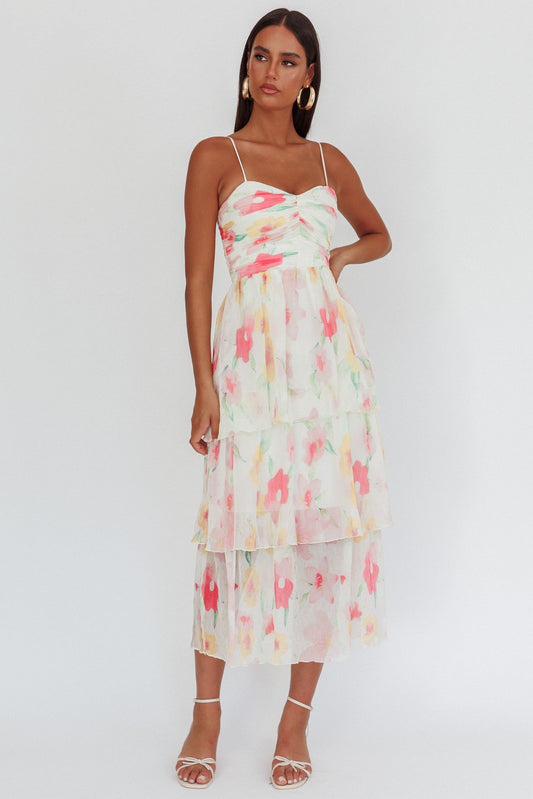 Wildflower Waltz Midi Dress