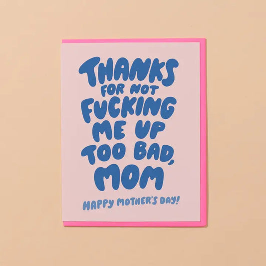 Thanks Mom Card