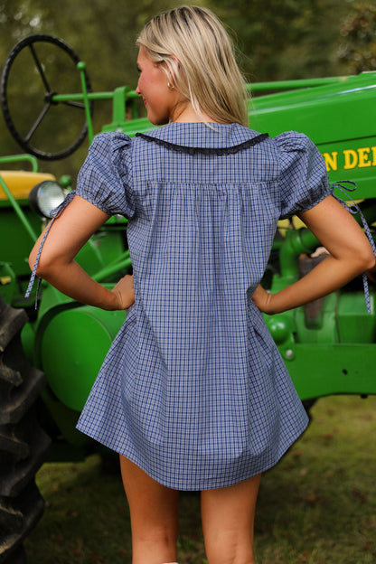 Annie Mini Dress - Cobalt