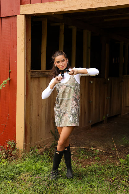 Camo Mini Dress Romper -Camo