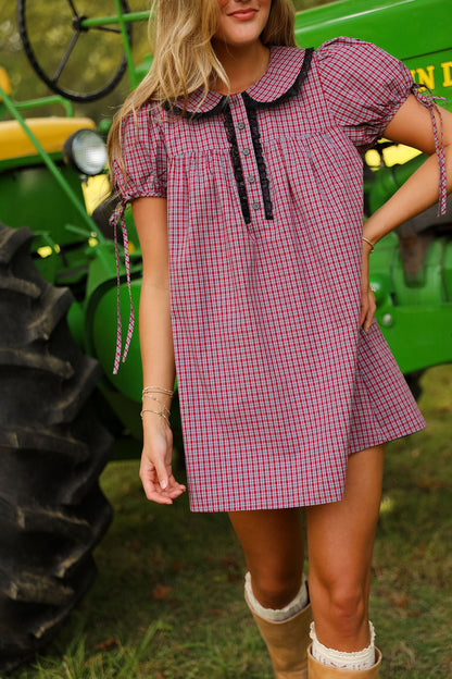 Annie Mini Dress - Mulberry