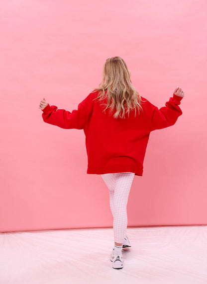 Coco Mockneck - Cherry Gingham
