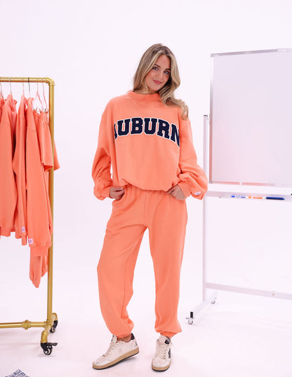 Cuffed Leg Sweatpants - Orange