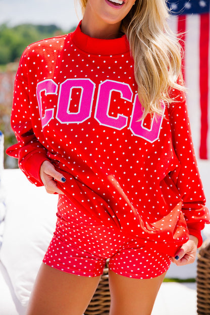 Coco Mockneck - Dockside Polka Dot PREORDER