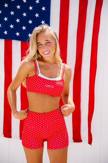 Low Impact Bra - Dockside Polka Dot