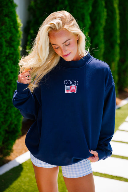 Coco Mockneck - American Flag