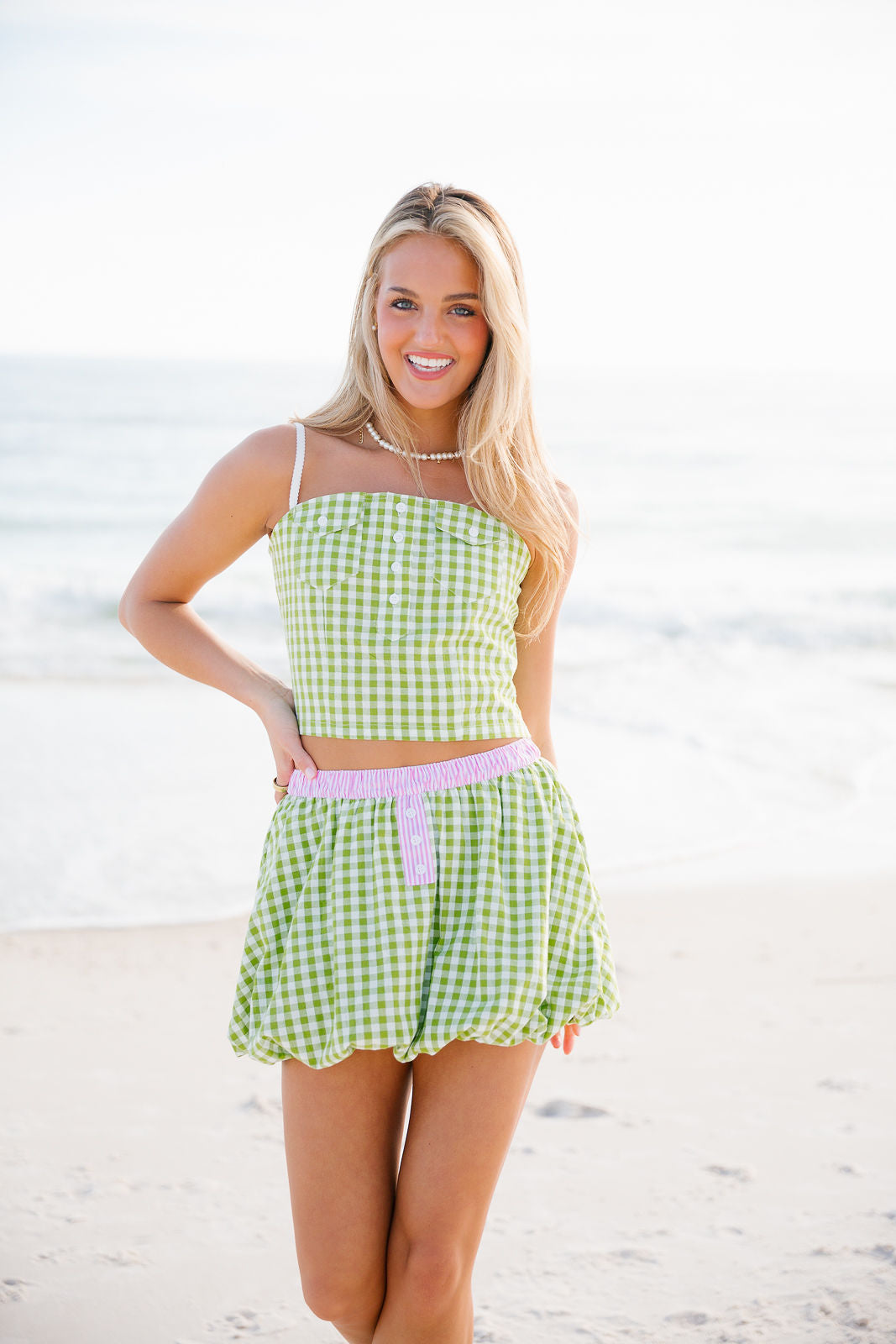 Ginger Bubble Skirt - Melon