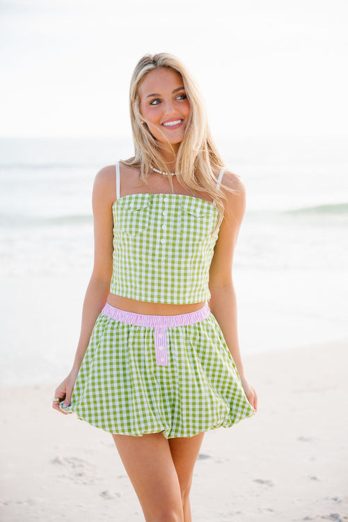 Ginger Bubble Skirt - Melon