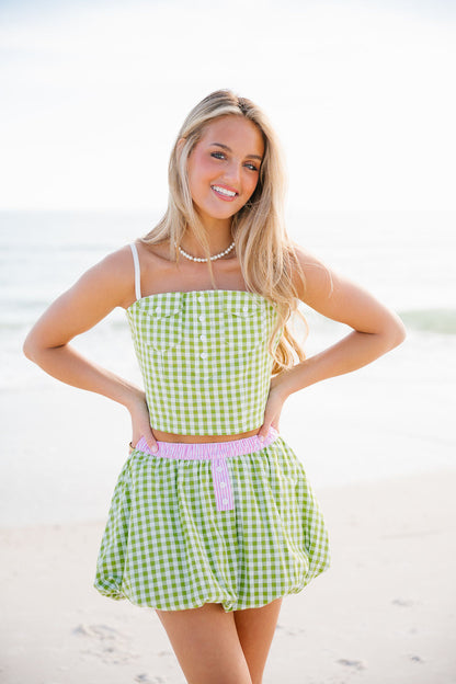 Ginger Bubble Skirt - Melon