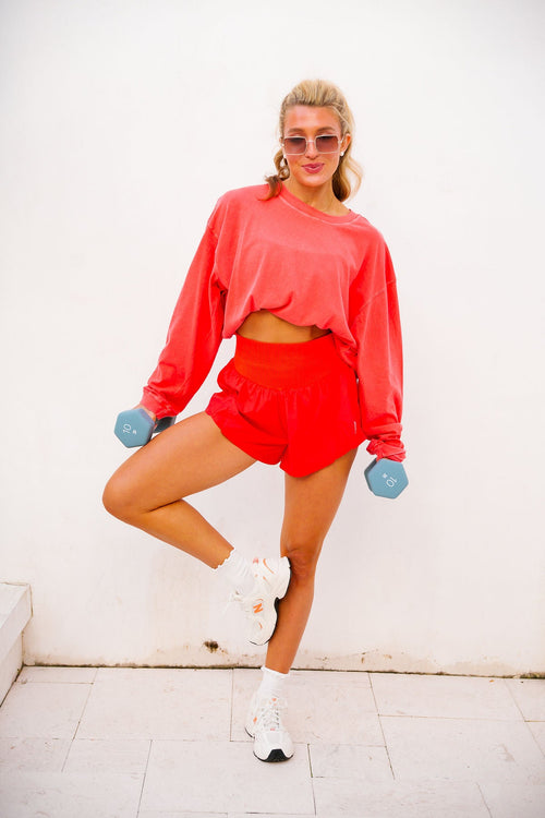 Carpe Diem Short - Grapefruit FREE PEOPLE