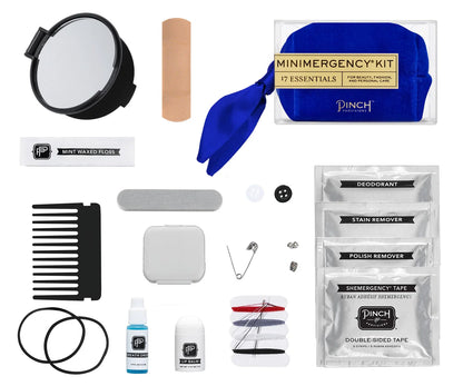 Velvet Scarf Minimergency Kit (Cobalt)